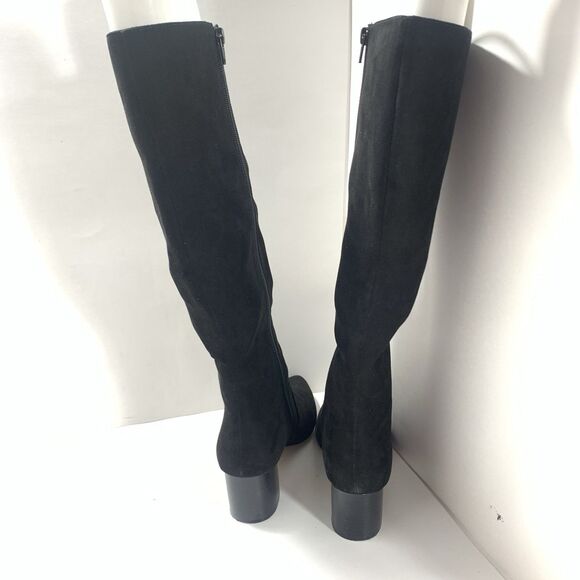 J.CREW BLACK SUEDED STACKED HEEL KNEE HIGH BOOTS BJ265 SIZE 7.5 Womens - Picture 13 of 16